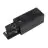 3 phase end feed earth left - Black