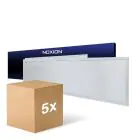 Multipack 5x Noxion LED Panel Ecowhite V4.0 28W 3360lm - 830-840-865 CCT | 120x30cm - UGR 
